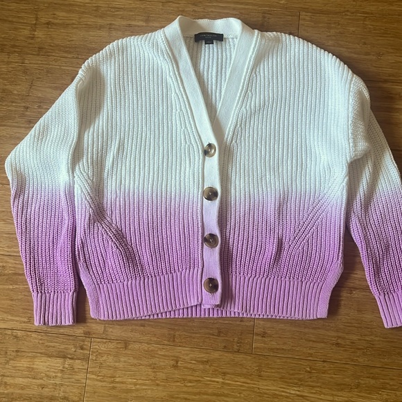 Ann Taylor cardigan, small  petit, button front, hip length - Picture 1 of 3